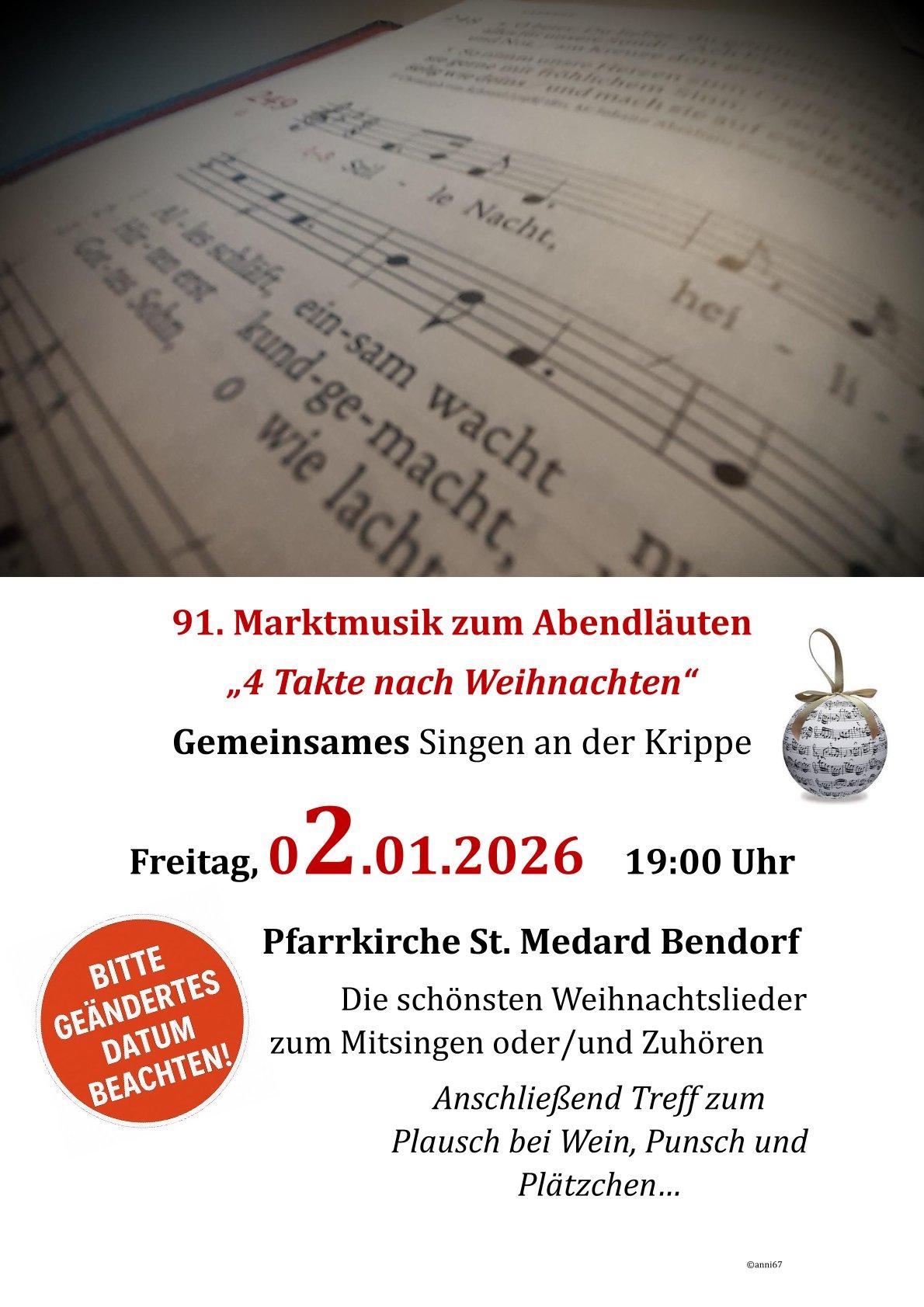 Plakat 4 Takte nach Weihnachten